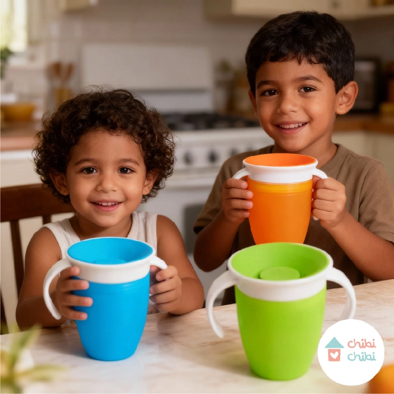 TAZA DE AGUA 360GRADOS DE SILICONA - 1