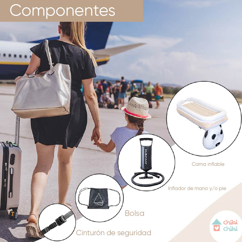 CAMA INFLABLE DE AVIÓN OSO - 5