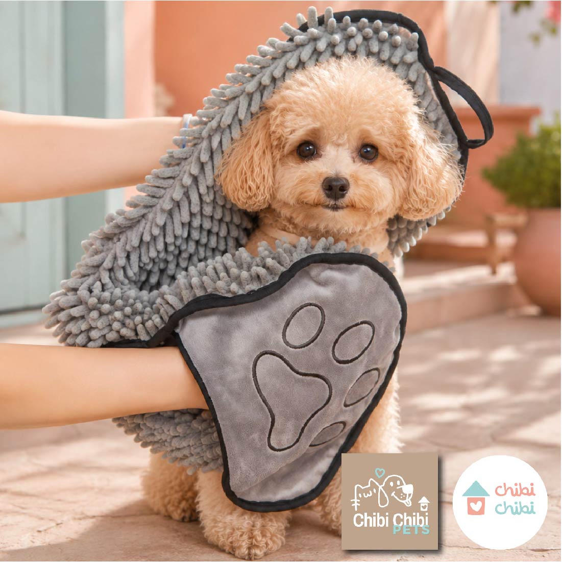 TOALLA PARA MASCOTAS_ GRIS