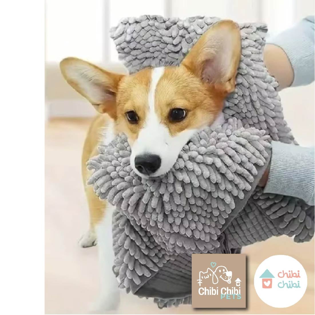 TOALLA PARA MASCOTAS_ GRIS