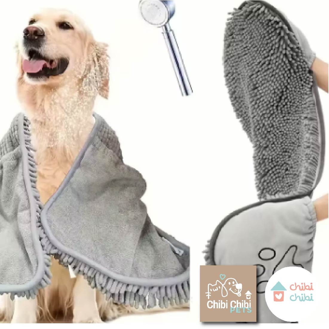 TOALLA PARA MASCOTAS_ GRIS