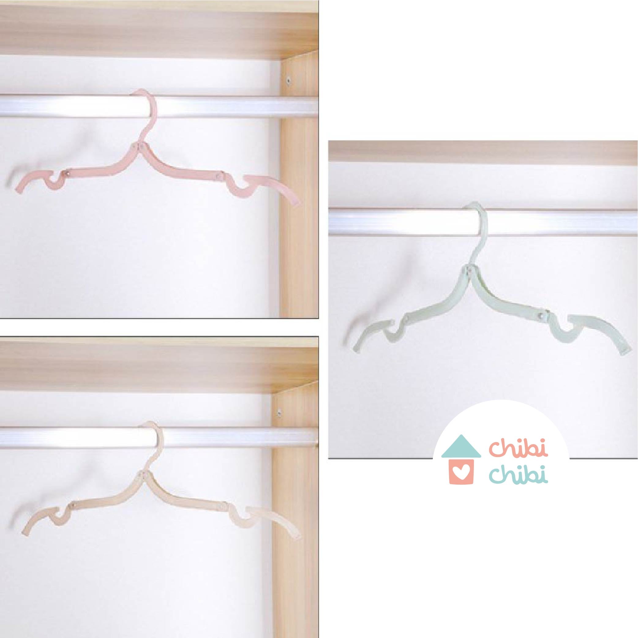 GANCHOS DE ROPA PLEGABLES - PACK 6 UNIDADES X COLOR - 2