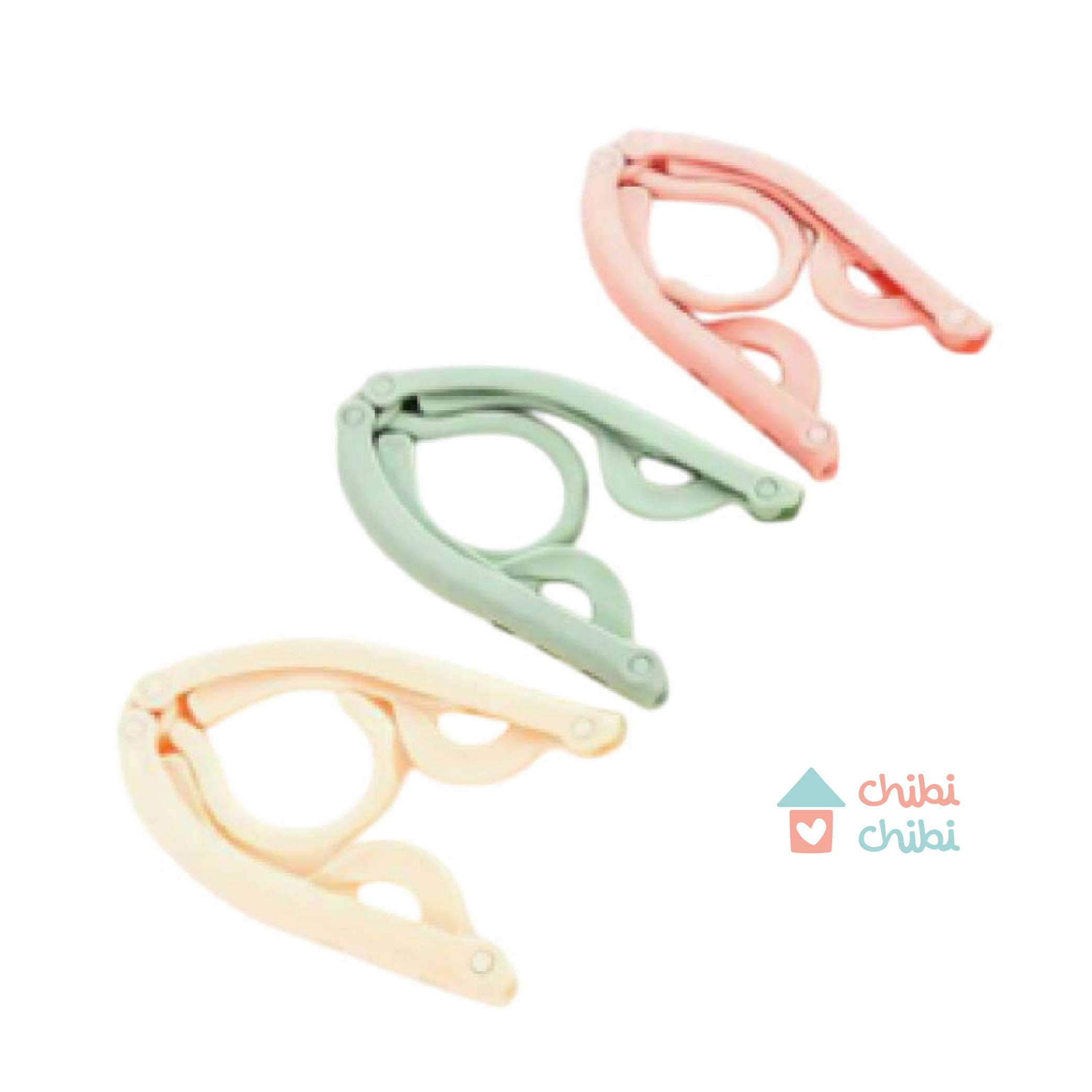 GANCHOS DE ROPA PLEGABLES - PACK 6 UNIDADES X COLOR - 5