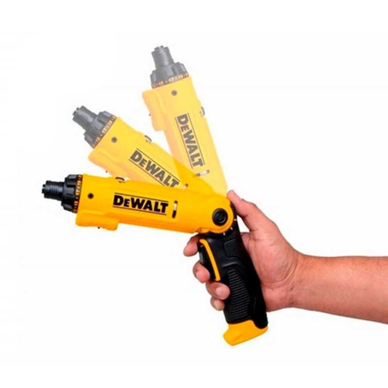 DESTORNILLADOR DE IONES DE LITIO 1/4 (6.35) 8 V COMO MÁXIMO DEWALT- DCF008, COLOR AMARILLO - 3
