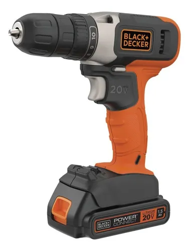 TALADRO ATORNILLADOR 3/8' 20V 37NM 1 BAT 1.5 AH BLACK + DECKER - BCD702C1-B2 - 1