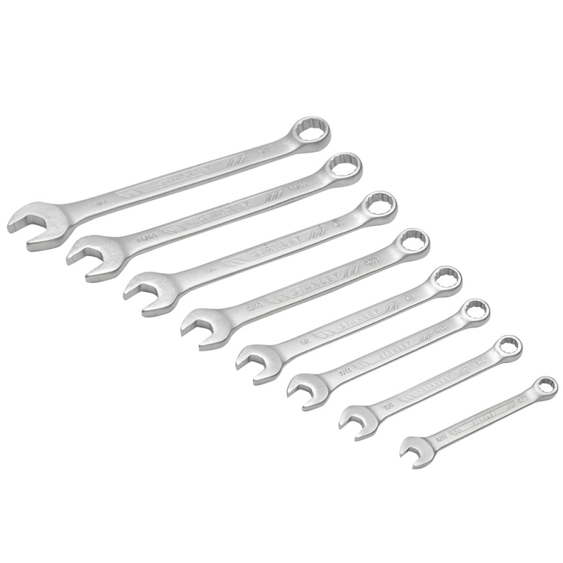 SET DE LLAVES COMBINADAS ESTÁNDAR 8 UNIDADES STANLEY - STMT73748-LA - 2
