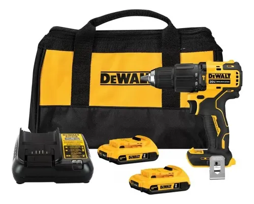 TALADRO PERCUTOR 1/2' 20V XR 65NM ATOMIC 2 BAT 2.0 AH DEWALT - DCD709D2-B2 - 1