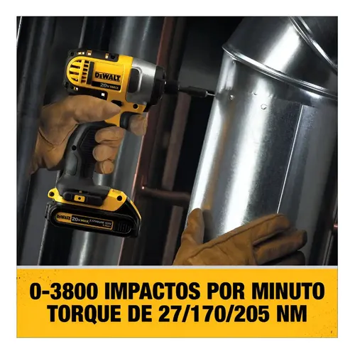 TALADRO PERCUTOR+ ATORNILLADOR 20V + 2BAT DEWALT DCK223D2-B2 - 4