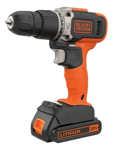 KIT TALADRO PERCUTOR 20V MAX + SET 50 PIEZAS BLACK + DECKER NARANJA 50 HZ / 60 HZ - 3