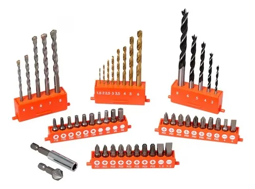 KIT TALADRO PERCUTOR 20V MAX + SET 50 PIEZAS BLACK + DECKER NARANJA 50 HZ / 60 HZ - 5