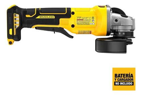 AMOLADORA ANGULAR 4 1/2 20V BRUSHLESS BARETOOL DEWALT DCG408B - 3