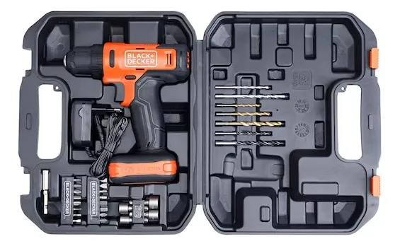TALADRO PERCUTOR INALÁMBRICO 12V MAX 3/8 MALETÍN BCD712VHDK - 4