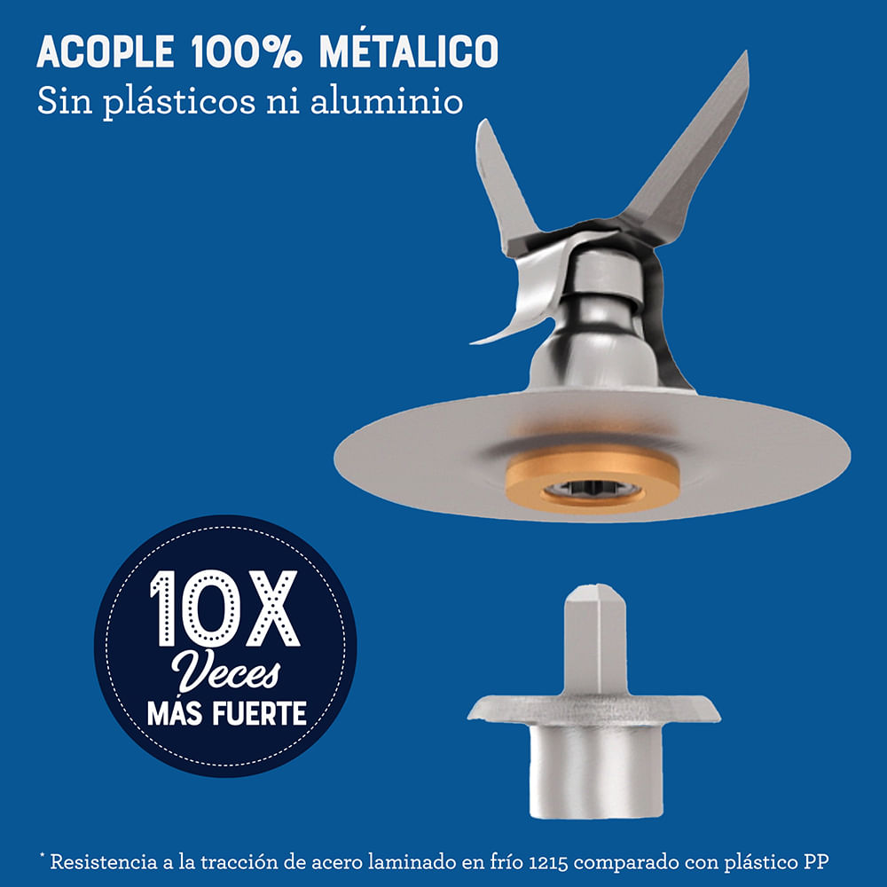 LICUADORA OSTER VASO DE VIDRIO 6 VELOCIDADES + PULSO - 9
