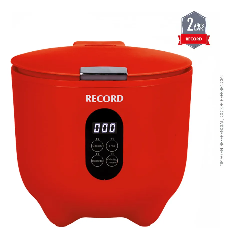 OLLA ARROCERA DIGITAL MULTIFUNCIÓN RECORD 1 LITRO - ROJO - 2