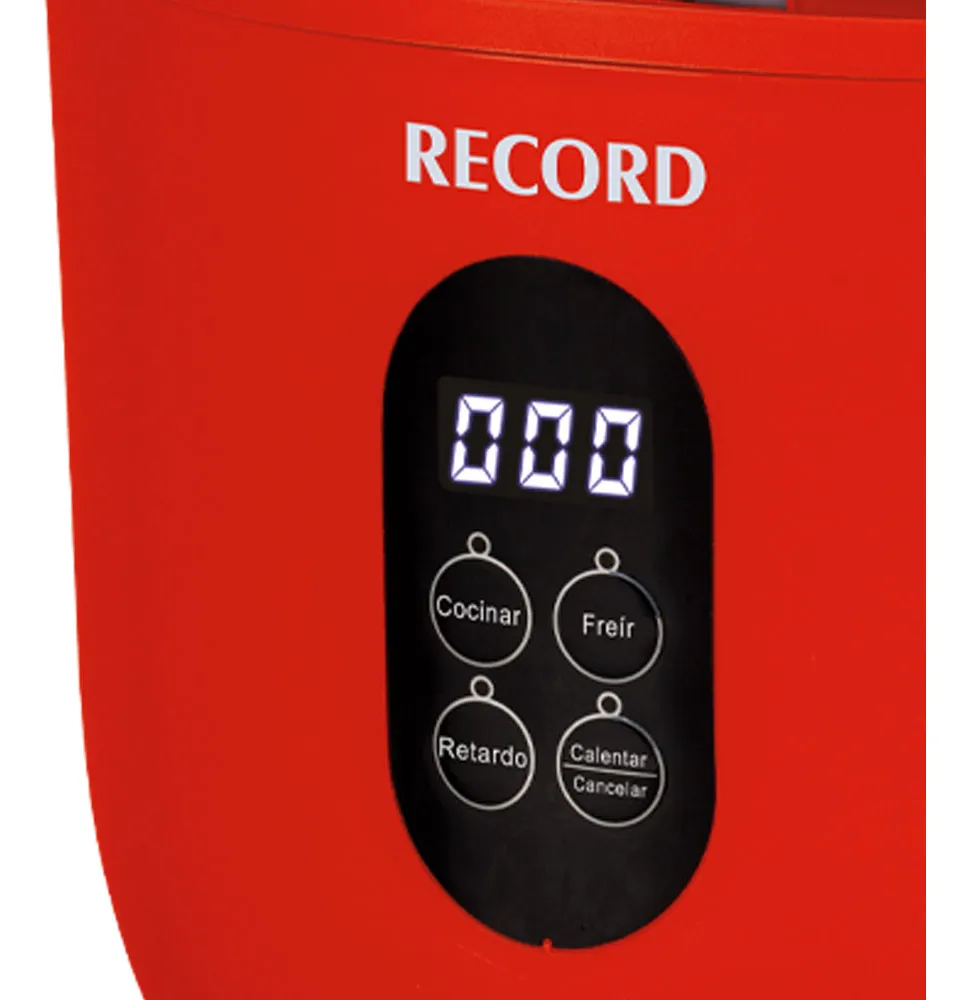 OLLA ARROCERA DIGITAL MULTIFUNCIÓN RECORD 1 LITRO - ROJO - 3