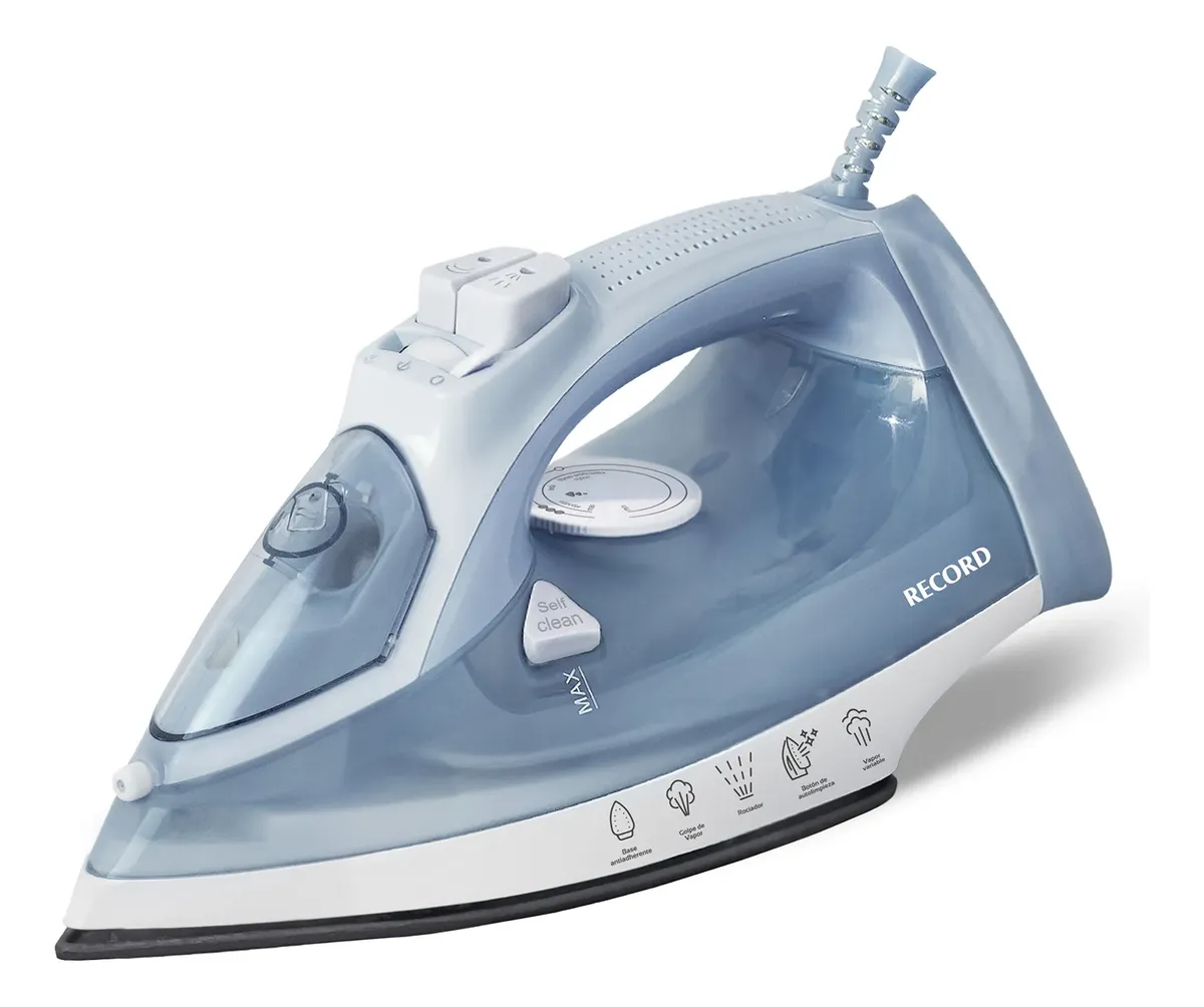 PLANCHA A VAPOR CELESTE CON BASE ANTIADHERENTE - 2