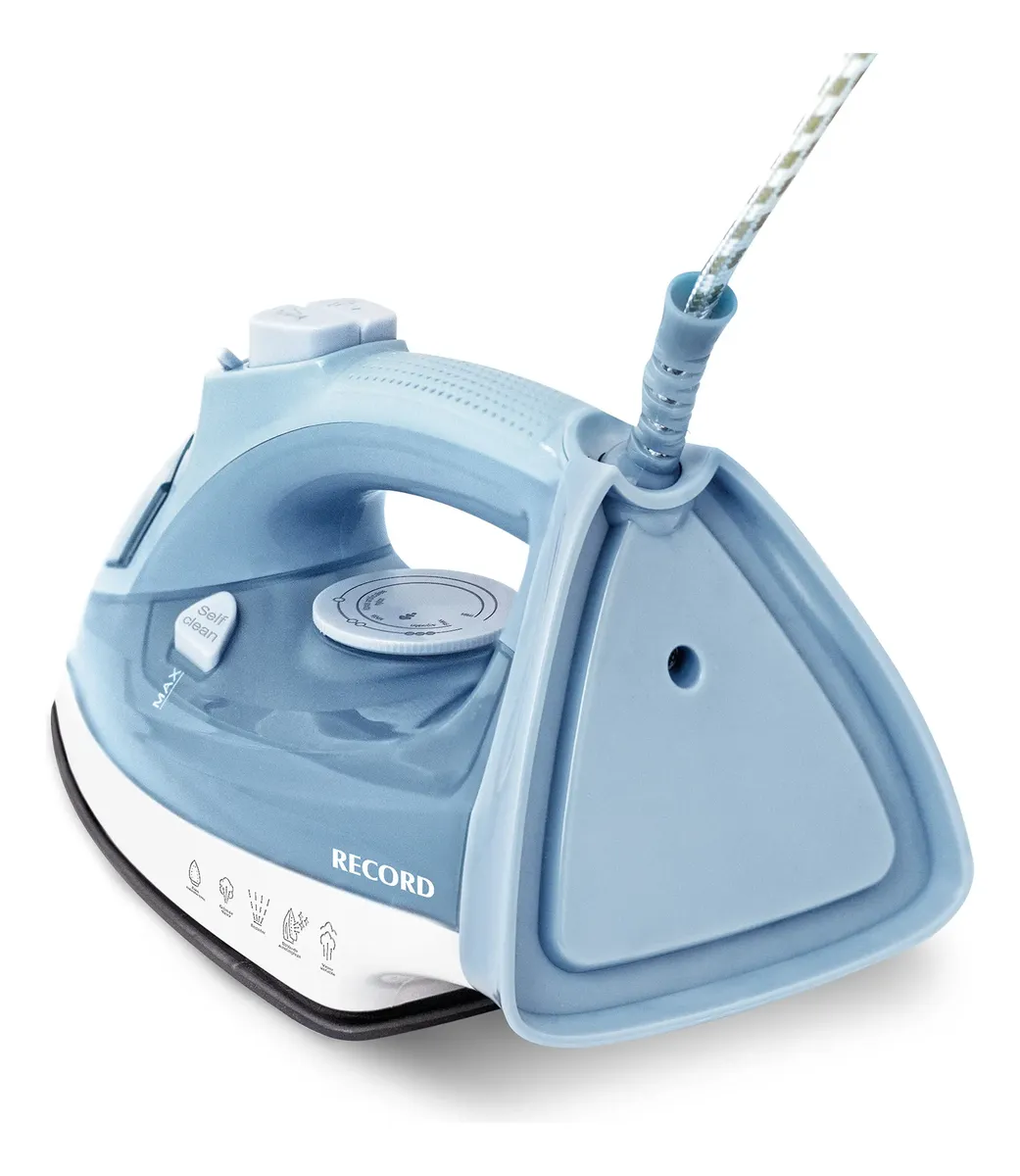 PLANCHA A VAPOR CELESTE CON BASE ANTIADHERENTE - 5