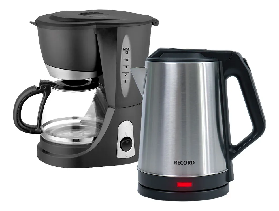 COMBO CAFÉ- CAFETERA ELECTRICA 800W + HERVIDOR ELÉCTRICO 1500W - 1