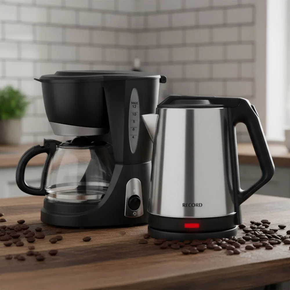 COMBO CAFÉ- CAFETERA ELECTRICA 800W + HERVIDOR ELÉCTRICO 1500W - 3