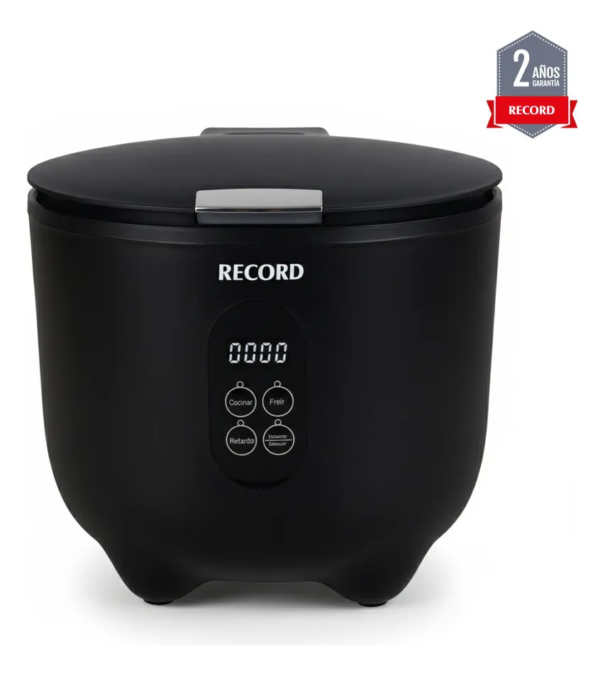OLLA ARROCERA DIGITAL MULTIFUNCIÓN RECORD 1 LITRO - NEGRO - 2