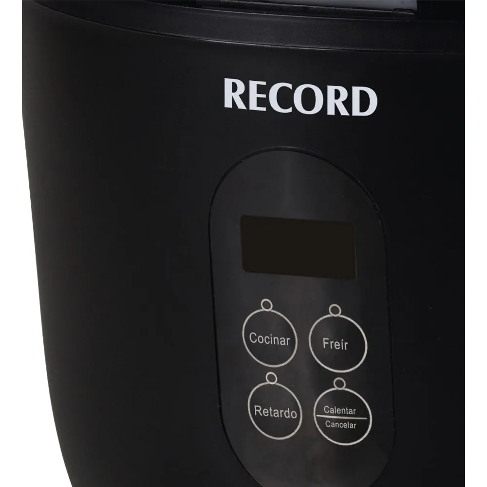 OLLA ARROCERA DIGITAL MULTIFUNCIÓN RECORD 1 LITRO - NEGRO - 4
