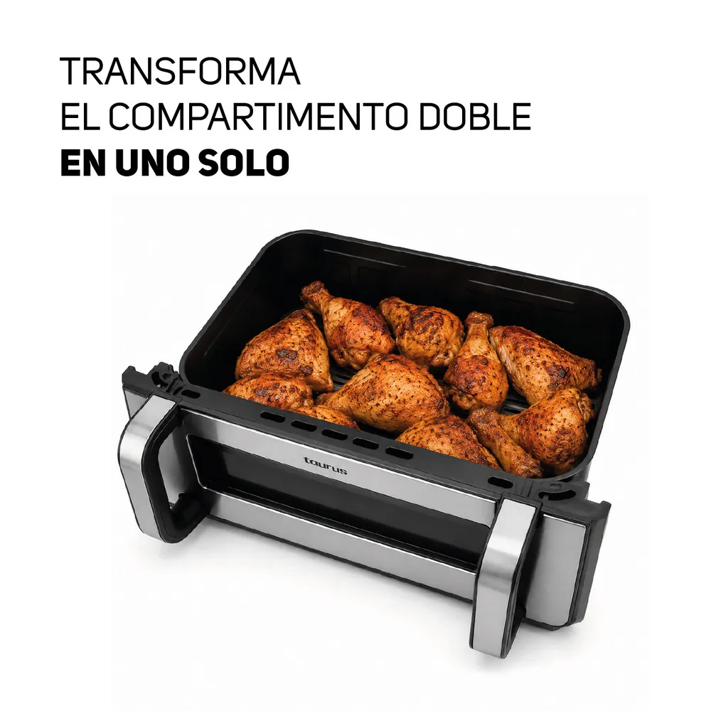 FREIDORA  DE AIRE TAURUS 11L DOUBLE AIR FRYER - 5