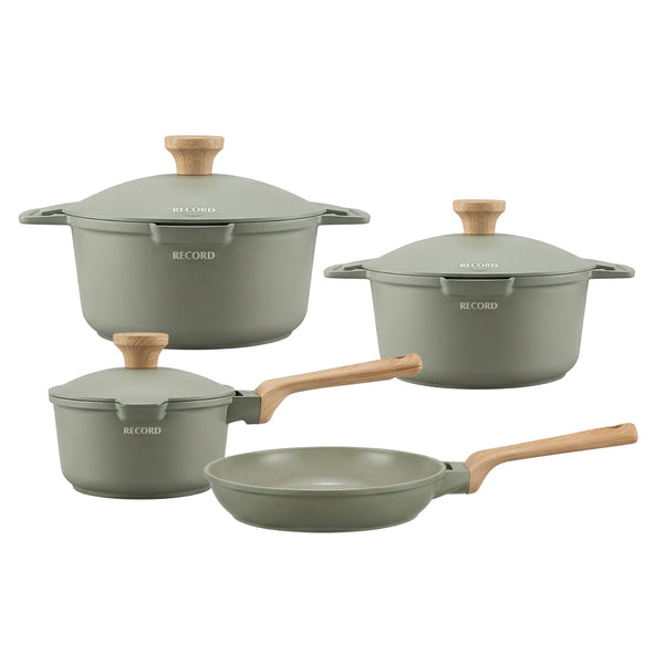 JUEGO DE OLLAS RECORD CERAMIC LATTE 7 PIEZAS - 1
