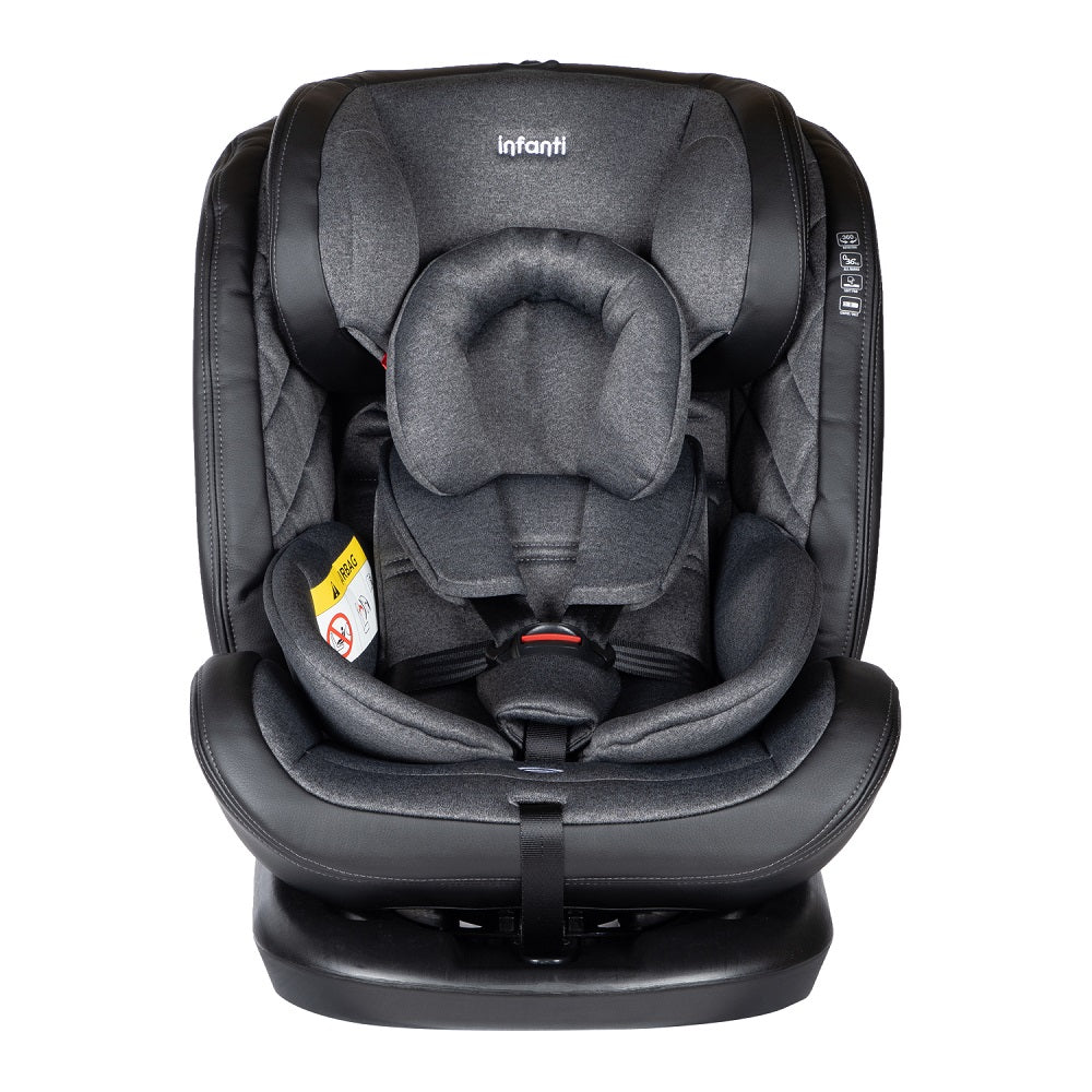 SILLA AUTO CONVERTIBLE I-GIRO 360 INFANTI GRIS - 1