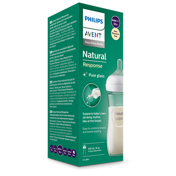 BIBERÓN NATURAL 3.0 VIDRIO 240ML FLOW 3 PHILIPS AVENT - 5