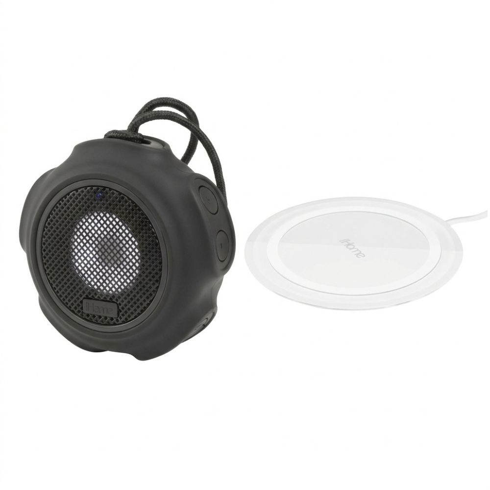 PARLANTE BLUETOOTH IHOME IBT822BB + CARGADOR INALAMBRICO BLUETOOTH IHOME IH-QI1000W - 1