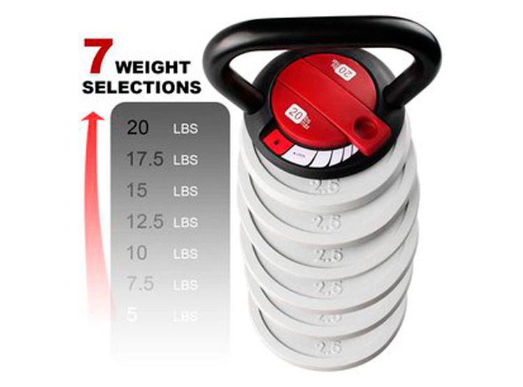 PESA RUSA SPORT FITNESS 9KG AJUSTABLE KETTLEBELL 20LBS IMP - 4
