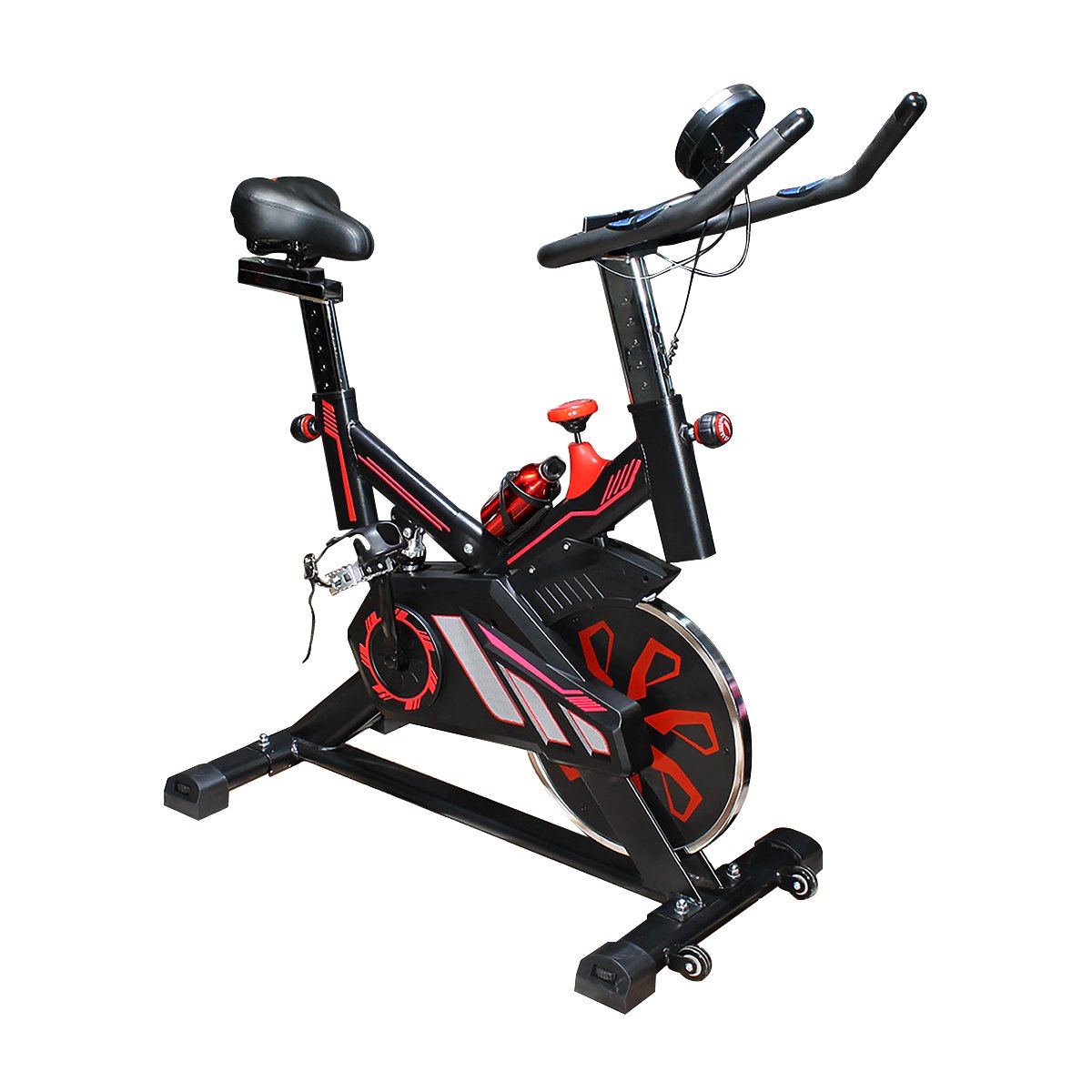 BICICLETA SPINNING SPORT FITNESS SF-RED2021 ESTACIONARIA ROJO - 2