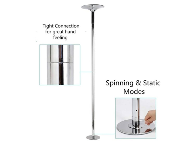 POLE DANCE SPORT FITNESS HGP-40005 FITNESS ESTATICO Y GIRATORIO - 5