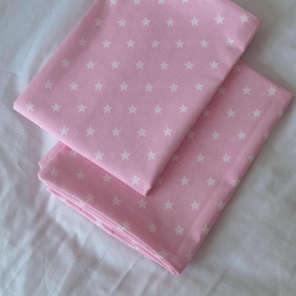 FUNDA ALMOHADA LUJO ALGODÓN 70 CM X 50 CM ROSADO ESTRELLA SET X 2 UNIDADES - 4