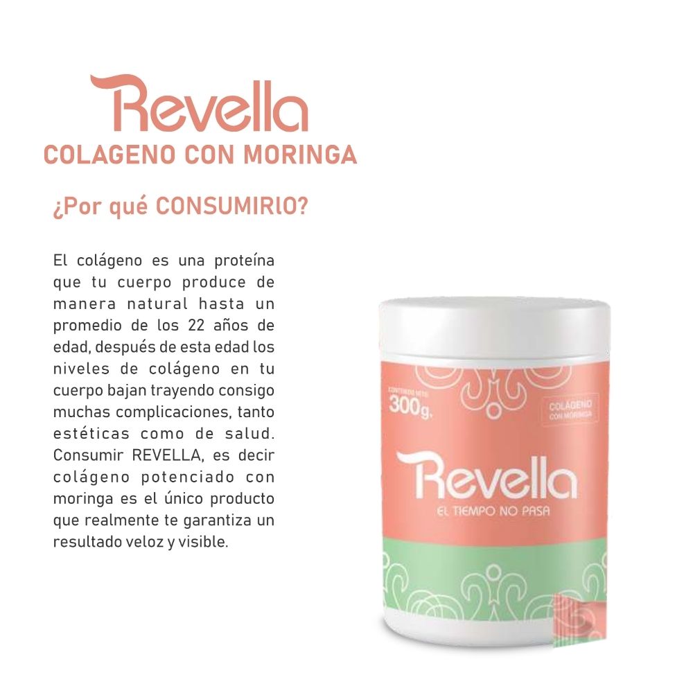 COLÁGENO CON MORINGA BIOLIFFE REVELLA POTE X 300 G. - 3
