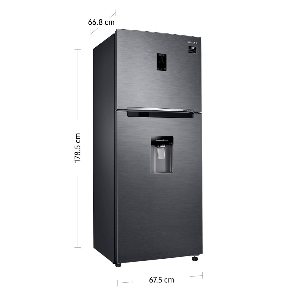 REFRIGERADORA SAMSUNG TOP FREEZER NO FROST 382L RT38K5930BS NEGRO - 2