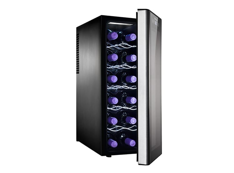 CAVA DE VINO ELECTROLUX 12 BOTELLAS ERW122XAMB VINERA NEGRO - 2