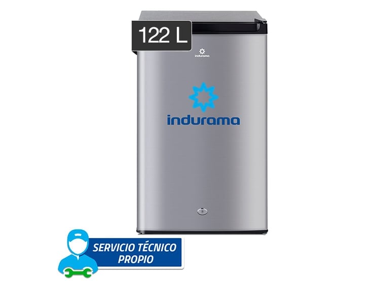 FRIGOBAR INDURAMA 122 L RI159CR ACERO - 1