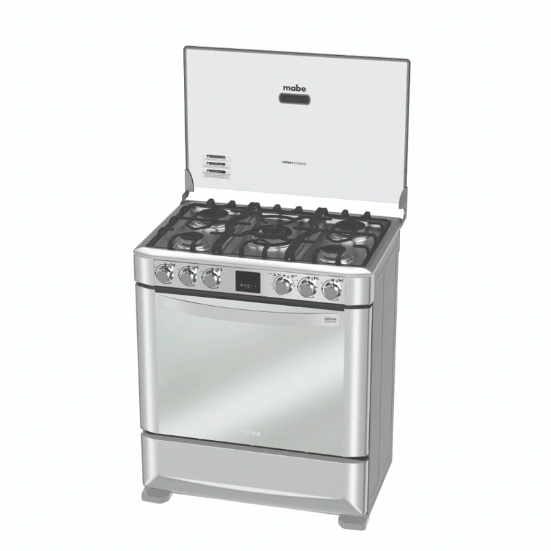 COCINA A GAS MABE 5 HORNILLAS CMP7670FX0 DE PISO - 9