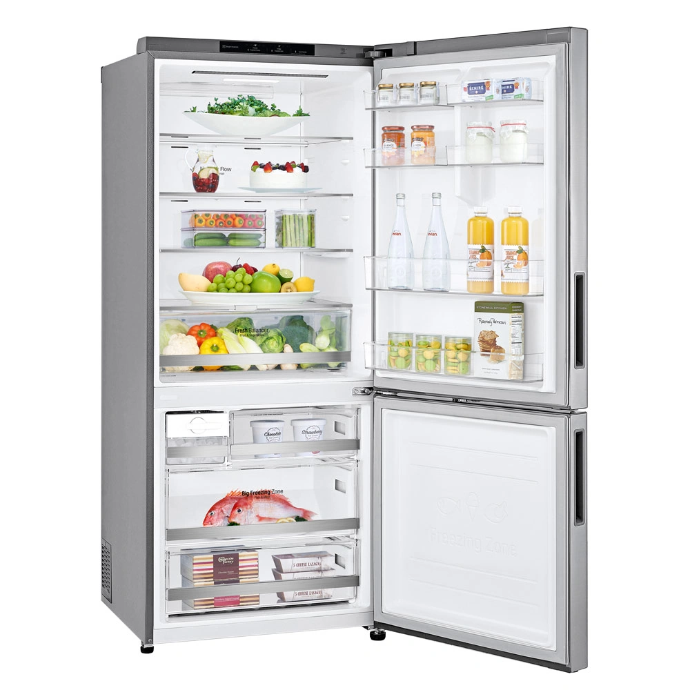 REFRIGERADORA LG 408L GB41BPP BOTTOM FREEZER MÚLTIPLE FLUJO DE AIRE PLATEADA - 5
