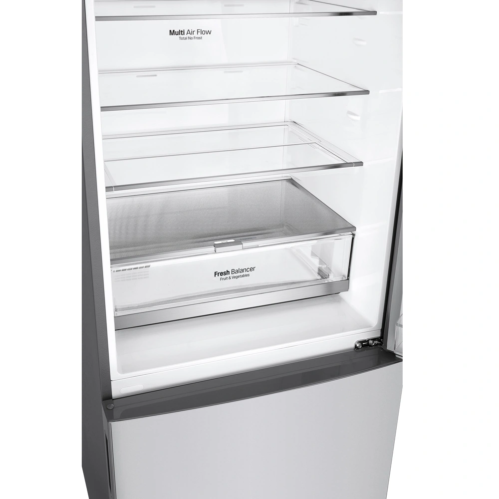 REFRIGERADORA LG 408L GB41BPP BOTTOM FREEZER MÚLTIPLE FLUJO DE AIRE PLATEADA - 6