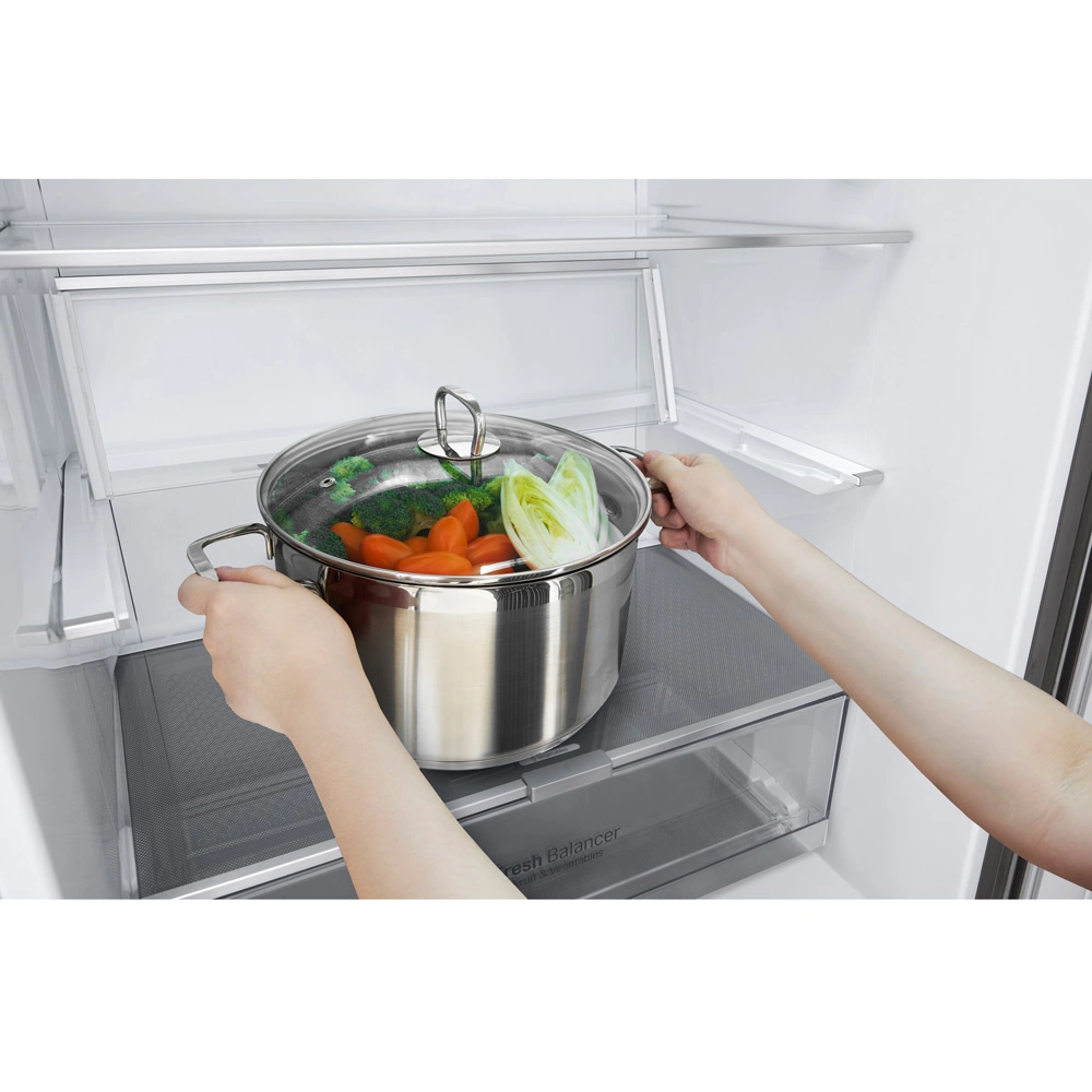 REFRIGERADORA LG 408L GB41BPP BOTTOM FREEZER MÚLTIPLE FLUJO DE AIRE PLATEADA - 8