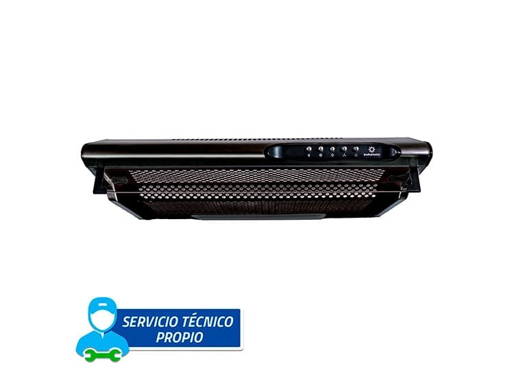 CAMPANA EXTRACTORA INDURAMA ANCHO 60CM CEI-602NE 130 W NEGRO - 1