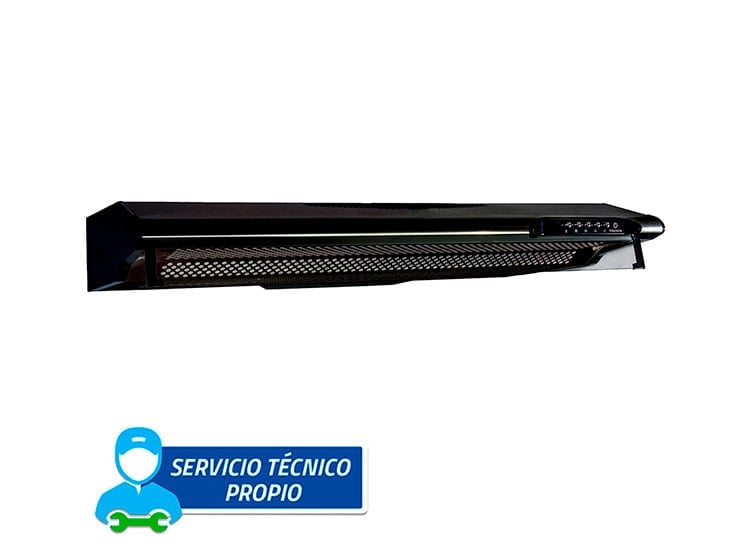 CAMPANA EXTRACTORA INDURAMA ANCHO 90CM CEI-902NE 260 W NEGRO - 1