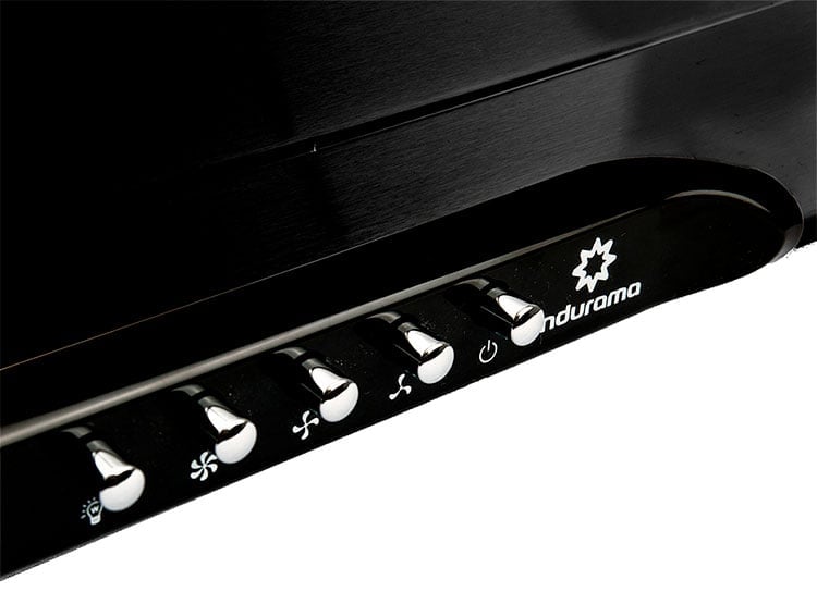 CAMPANA EXTRACTORA INDURAMA ANCHO 90CM CEI-902NE 260 W NEGRO - 4