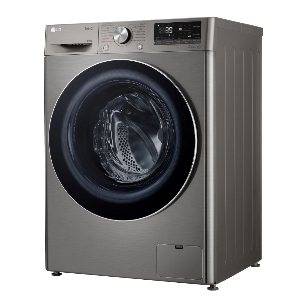 LAVASECA LG CARGA FRONTAL 11/7KG WD11PVC3S6 AI DD INTELIGENCIA ARTIFICIAL PLATEADO - 10