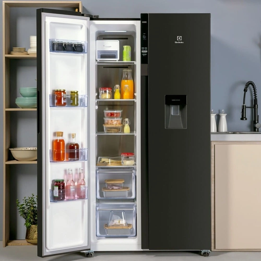 REFRIGERADORA ELECTROLUX SIDE BY SIDE NO FROST ERSA53K2HVB 517L BLACK - 9