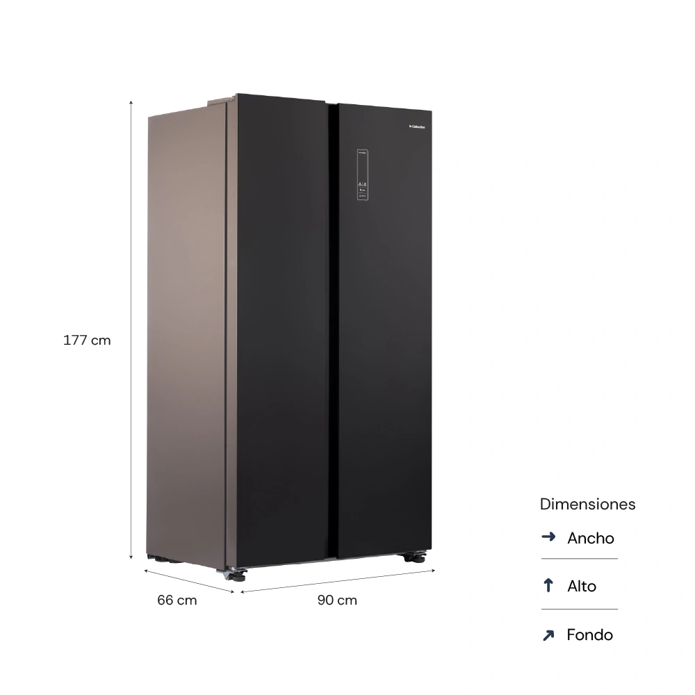 REFRIGERADORA SOLE SIDE BY SIDE NO FROST SOLREF0269BG 521 L SC LONDON NEGRO - 3