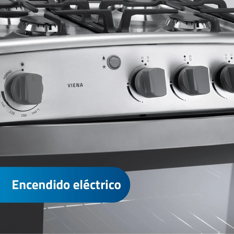 COCINA GLP INDURAMA 4 QUEMADORES CROMA VIENA Q - 4