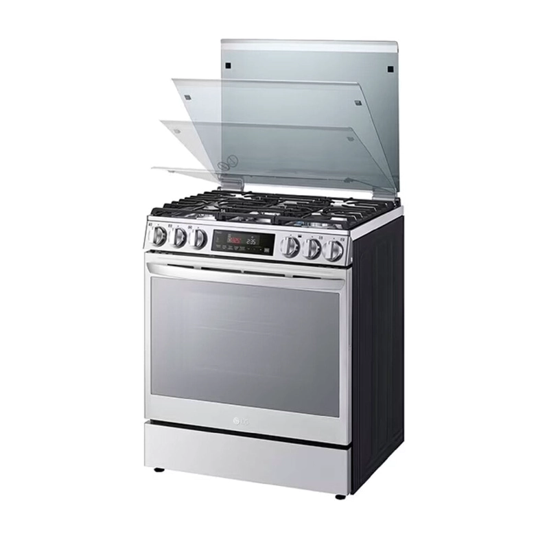 COCINA A GAS GLP/GN LG 5 HORNILLAS LRGL5847S INSTAVIEW LRGL847S ACERO INOXIDABLE - 4